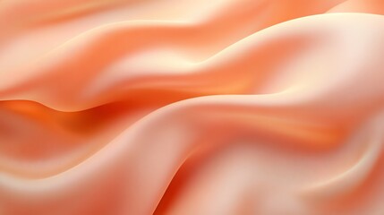 Fototapeta premium Silky pink satin fabric with soft waves, perfect for luxury fashion backdrop