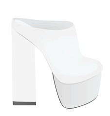 Woman ankle boot. vector illustration