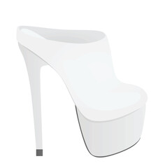 Woman ankle boot. vector illustration