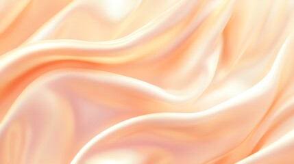 Fototapeta premium Silky pink satin fabric with soft waves, perfect for luxury fashion backdrop