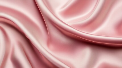 Obraz premium Soft pink satin fabric with a subtle wave pattern, perfect for a romantic backdrop