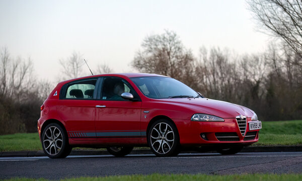 2009 red Alfa Romeo 147 classic car