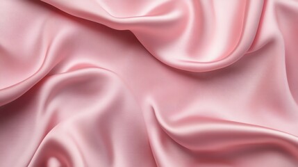 Obraz premium Soft pink satin fabric with a subtle wave pattern, perfect for a romantic backdrop