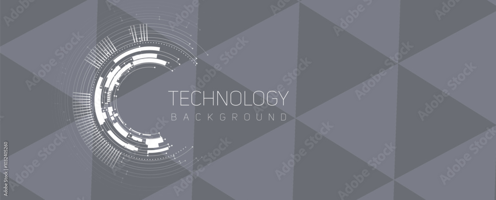 Poster Abstract technology and science futuristic background for presentation