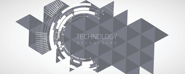 Abstract technology and science futuristic background for presentation