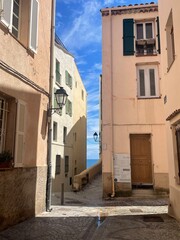 Narrow street in old town, Antibes