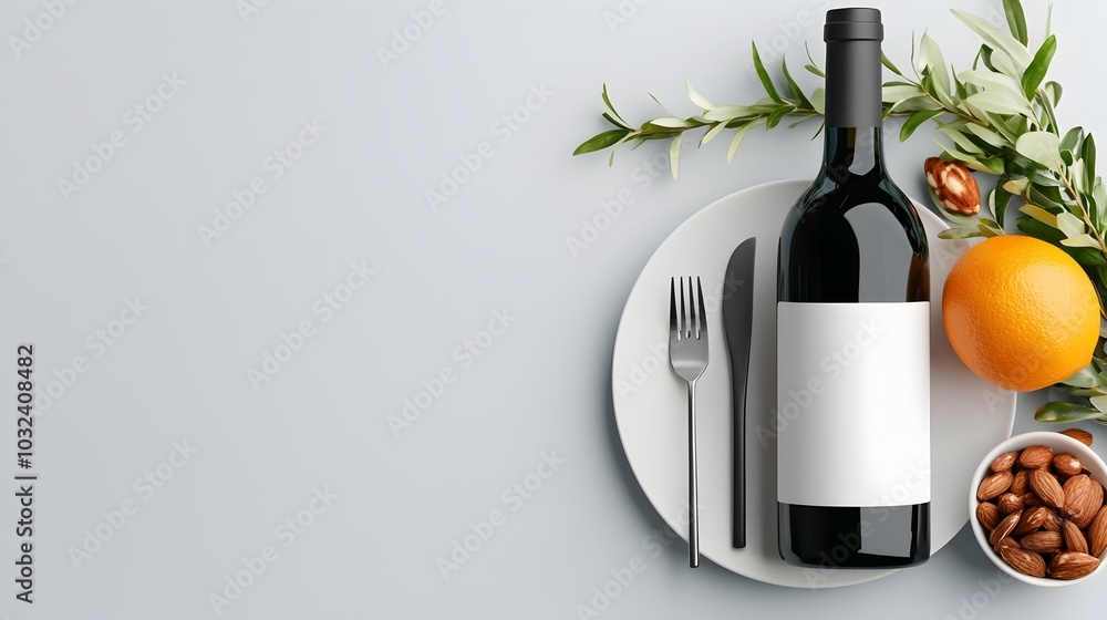 Aufkleber minimalist and modern catering icon set featuring a fork spoon and plate with a clean minimalist des