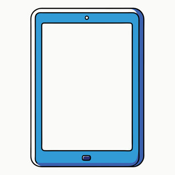 recommend clip art: tablet design silhouette vector illustration concept for colouring pages 