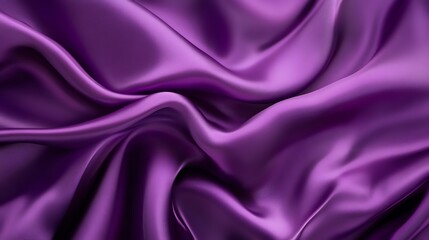 Purple satin backdrop with smooth, flowing curves and a luxurious, silky texture