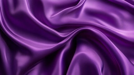 Purple satin backdrop with smooth, flowing curves and a luxurious, silky texture
