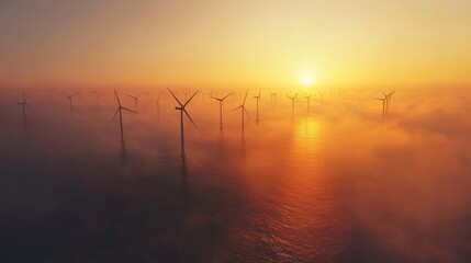 Obraz premium renewable energy, clean technology, symbolizing sustainable energy, environmental harmony.