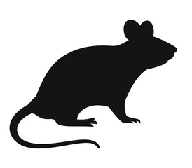 Mouse vector silhouette icon