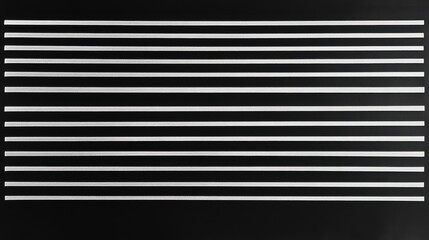 Uniform horizontal stripes with consistent spacing, creating a rhythmic visual pattern, ideal for backgrounds or design elements.