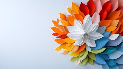 Fototapeta premium Captivating and Visually Striking Paper Art Sculptures that Demonstrate the Boundless Creativity and Engineering Prowess of the Advanced Paper Explore Innovative Paper Craft Techniques and Sculptural