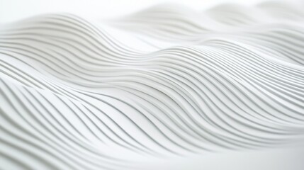Minimalist Wave Pattern, a series of uniform slender lines flowing harmoniously, evoking a sense of calm and simplicity in design.