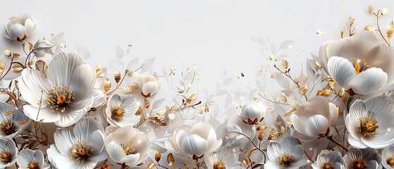 Fototapeta premium Elegant Watercolor Floral Arrangement for Decoration