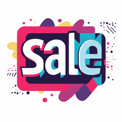 Illustration of a discount coupon. Sale. Banner. Postcard.