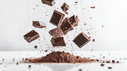 flying choco on white background