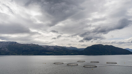 lake and mountains