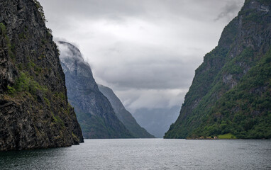 lake and mountains