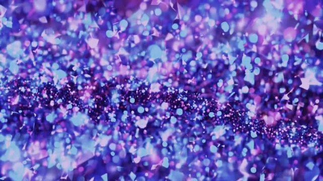 Abstrack Glitter silver, purple, blue light, pink