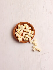 cheese cubes swiss milk cut health food square diet breakfast cheddar ingredient photo background