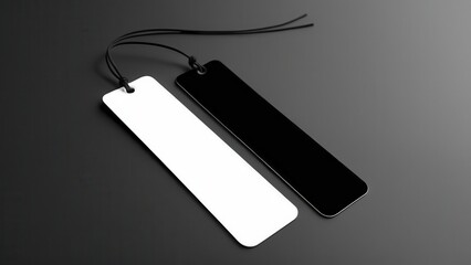 Set of high-quality, photorealistic bookmark mockups. Perfect for showcasing unique bookmark designs in different styles and settings. Ready for print or digital use