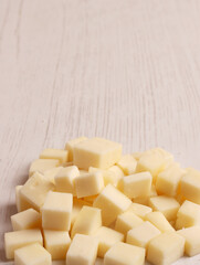 cheese cubes swiss milk cut health food square diet breakfast cheddar ingredient photo background