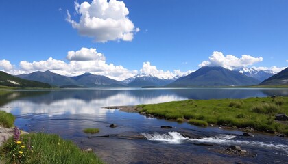 Tranquil Waters, Majestic Peaks