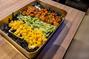 Korean cuisine, Korean bibimbap bento