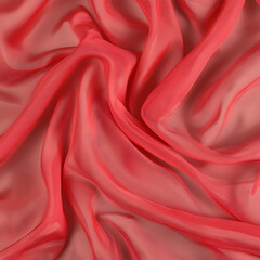 Obraz premium Flowing red chiffon fabric texture background