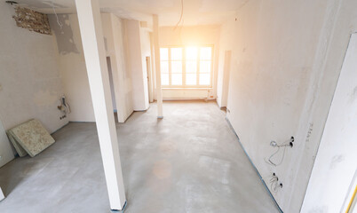 rebuilding an Old real estate apartment, prepared and ready for renovate
