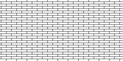 White brick blank home wall texture copy for space panorama white tiles and black ceramic tiles wallpaper. white brick wall used for background.	
