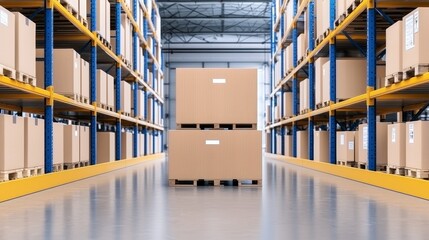 Exploring the aesthetics and efficiency of a modern warehouse interior design