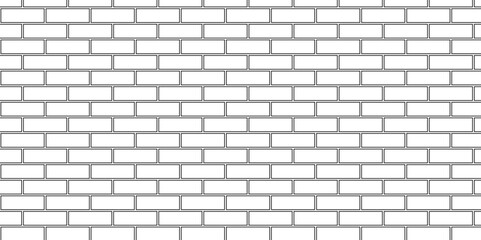 White brick blank home wall construction texture copy for space panorama white tiles and black joints. white brick wall used for background.	
