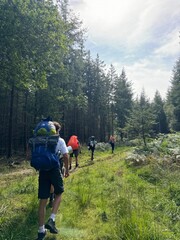 hiker in the mountains