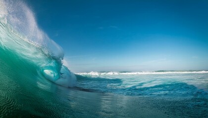 Fototapeta premium Witness nature's power in massive ocean swells.