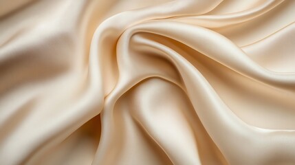 Obraz premium Silky beige fabric texture for elegant backdrop
