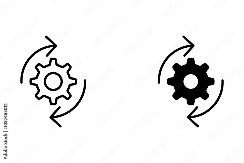 Poster workflow icon set. for mobile concept and web design. vector illustration