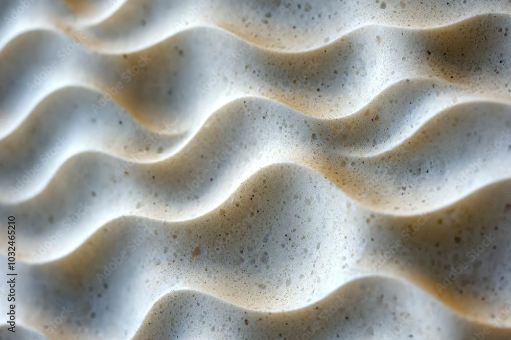 Poster white textured surface with wavy patterns