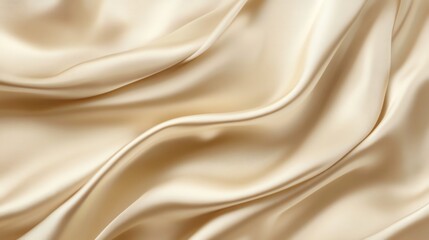 Fototapeta premium Silky beige fabric texture for elegant backdrop