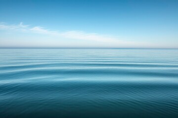 Obraz premium Calm Blue Water With A Clear Sky