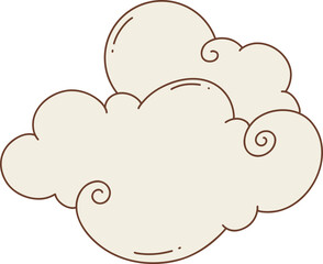 cloud with a swirl pattern