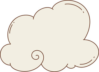 cloud with a swirl pattern