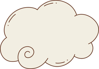 cloud with a swirl pattern