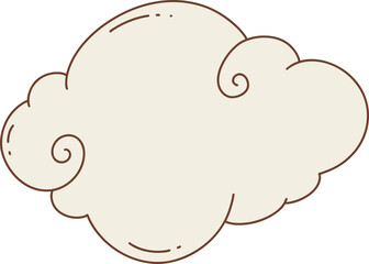 cloud with a swirl pattern