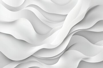 Obraz premium Abstract White Wavy Lines Pattern Background