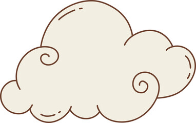 cloud with a swirl pattern