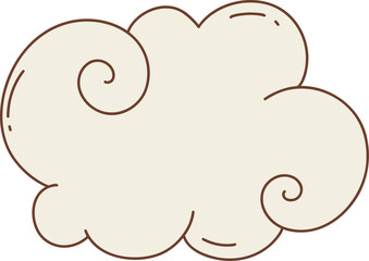 cloud with a swirl pattern