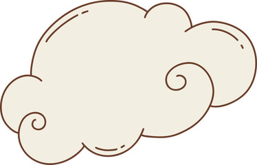 cloud with a swirl pattern